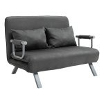 Slaapbank - ComfortLiving - Om te bouwen tot bed - Inclusief chaise longue - Grijs