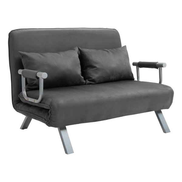 Slaapbank - ComfortLiving - Om te bouwen tot bed - Inclusief chaise longue - Grijs