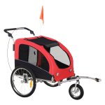 Hondenfietskar – - Jogger model – Rood