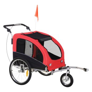 Hondenfietskar – Zaza Home - Jogger model – Rood