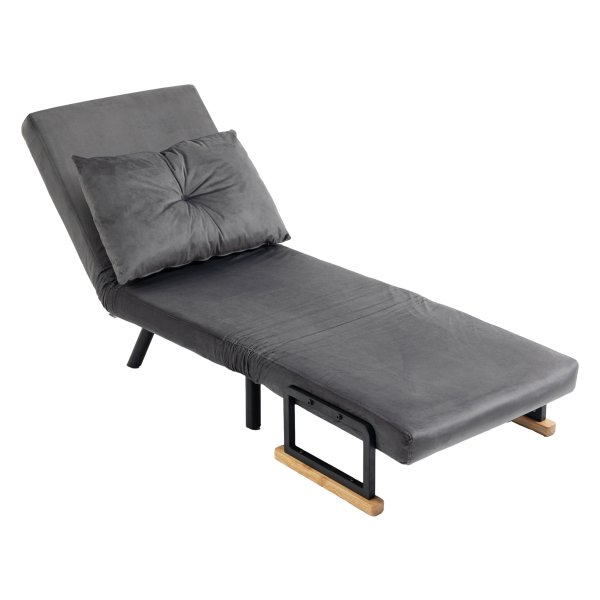 Luxe Ontspanningsstoel - Scandinavisch design - Ligcomfort -Donkergrijs