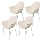 Tuinstoelenset - Comfortabel zitten - Stapelbaar - Grijs