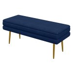 Bankje- Stijlvol - Blauw - Metaal