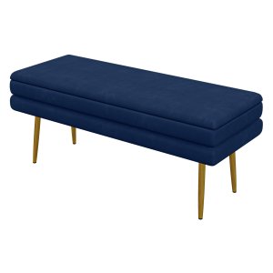 Bankje- Stijlvol - Blauw - Metaal