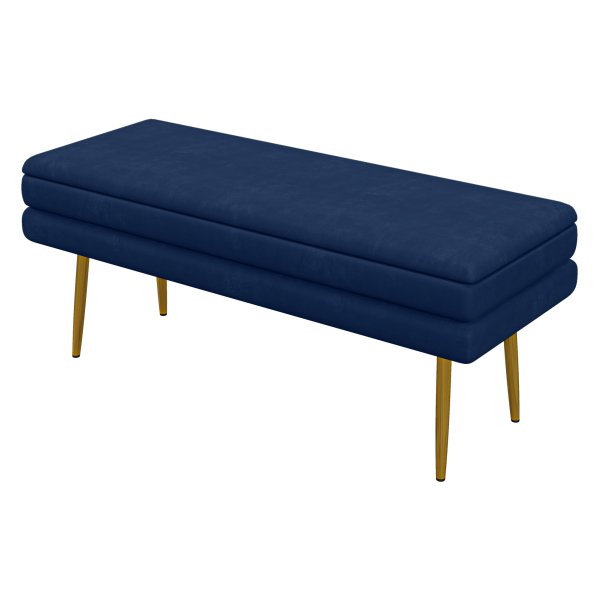 Bankje- Stijlvol - Blauw - Metaal