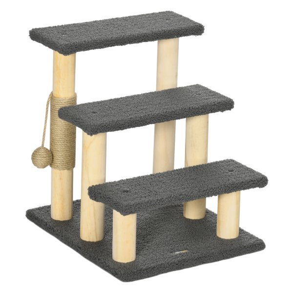 Klimboom - HappyCats - Sisalpaal - Speelbal - Grijs