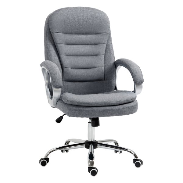 Bureaustoel - Kantoor - Ergonomisch design - Hoogte verstelbaar - Grijs
