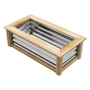 Plantenbak - GroenLeven - Verhoogd - Houten frame - Natuurlijk