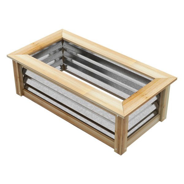 Plantenbak - GroenLeven - Verhoogd - Houten frame - Natuurlijk