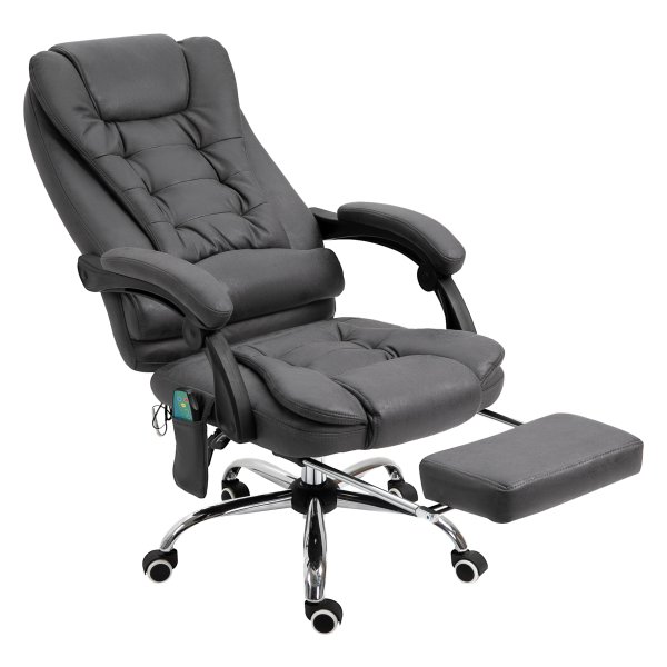 Massagestoel - Ergonomisch - Massagefunctie - Grijs