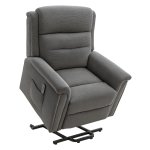 Elektrische relaxfauteuil met TV-functie - Luxe comfortstoel met afstandsbediening - Antraciet