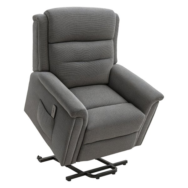 Elektrische relaxfauteuil met TV-functie - Luxe comfortstoel met afstandsbediening - Antraciet