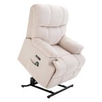Opstahulp Stoel - Massagefunctie - Relaxstand - Beige