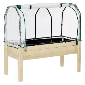 Tuinkas - Groene Vingers - Stalen Frame - Natuurlijk Dennenhoutgroen