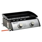 Gasbarbecue -- 2 branders – antiaanbaklaag - zwart