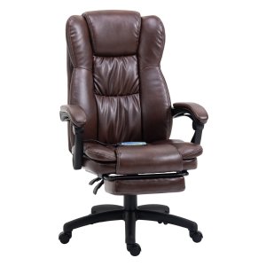 Vibratiestoel - Luxe Comfort - Voetsteun & ligfunctie - Zwart