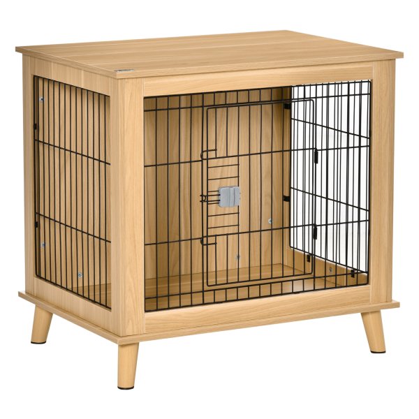 Hondenkooi - Houten transportbox - Modern design - Natuurlijk materiaal - Bruin