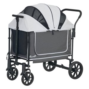 Hondenbuggy - Opvouwbaar - Voor honden & katten - Donkergrijs