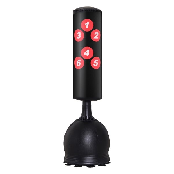 Bokszak - Heavy Duty - Zuignapbasis - Zwart