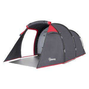 Tunneltent - Campingtent - Voor 2-3 personen - Waterdicht - Grijs