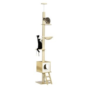 Kattenboom - DeluxePets - Kattenhuis – Hangmat - Beige