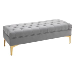 Bedbank - ComfortPlus - Met hoge poten - Lichtgrijs