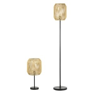 Lampenset - LuxLighting - Tafellamp & Vloerlamp - Natuurlijke tint