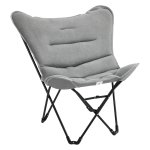 Campingstoel - Draagbaar - Picknickproof - Grijs/Wit