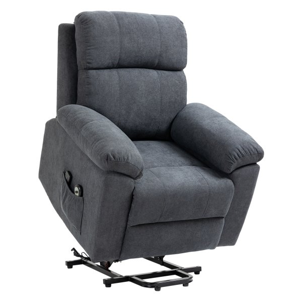 Fauteuil - Zaza Home - Sta-op-hulp - Relaxfunctie - Grijs