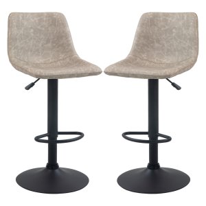 Barkrukken - Retro design - Kunstleer - Beige