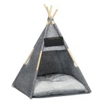 Dierenhuisje - Zacht kussen - Machine wasbaar grijs