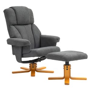Fauteuil - Verstelbaar - Hoge rugleuning - Donkergrijs