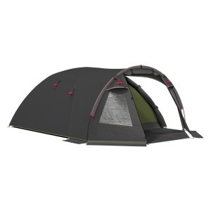 Kampeertent - Tunneltent - Lichtgewicht en stabiel - Zwart