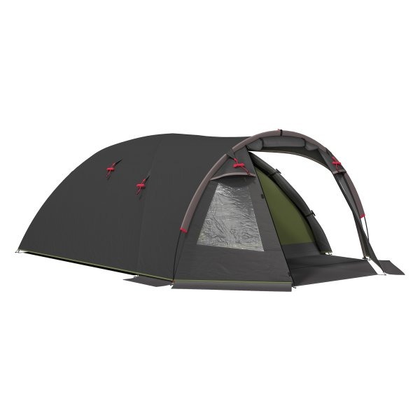 Kampeertent - Tunneltent - Lichtgewicht en stabiel - Zwart