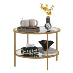 Bijzettafel - Modern design - Goudkleurig