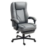 Bureaustoel - Massagefunctie - Kantelbare rugleuning - Comfortabel gevoerd - Grijs