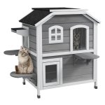 Kattenvilla - Zaza Home - Luxe design - Waterbestendig - Grijs