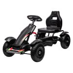 Kindergokart - Kettcar - Handremmen - Verstelbare zitting - Zwart