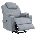 Seniorenfauteuil - Massagefunctie - Sta-op - Grijs