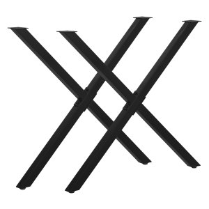 Tafelpoten – Staallex - X-vormig frame – Zwart