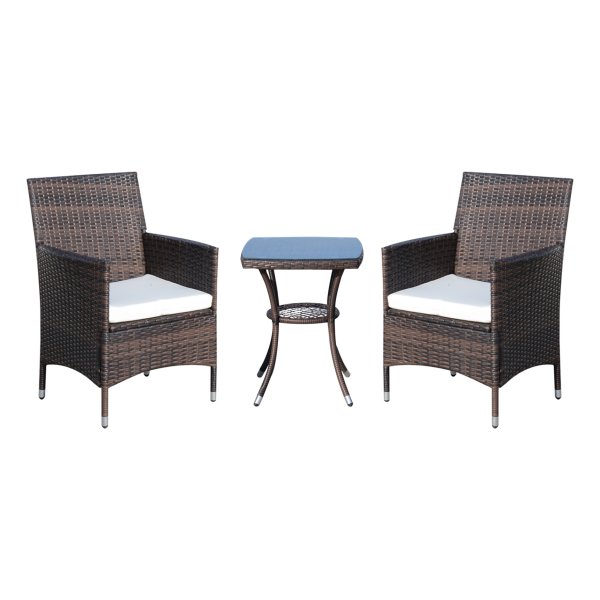 Tuinmeubelset - Rattan - Balkonmeubelset - Polyrotan - Bruin