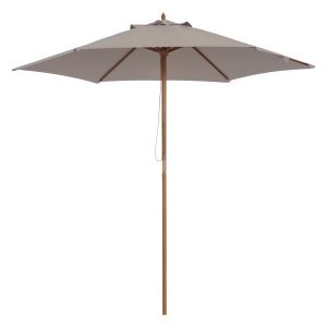 Tuinparasol - BamboeParasols - 3-fasen zonbescherming - Grijs