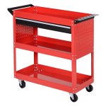 Werkplaatswagen - Toolson - Met lade - Belastbaar - Rood