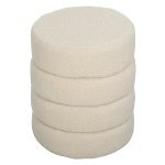 Poef - Luxueus - Imitatiebont – Beige
