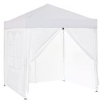 Partytent - Opvouwbaar - Raamdeuren - Grijs