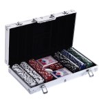 Pokerset -- 300 chips - Aluminium - Multicolor