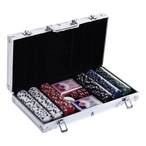 Pokerset -- 300 chips - Aluminium - Multicolor