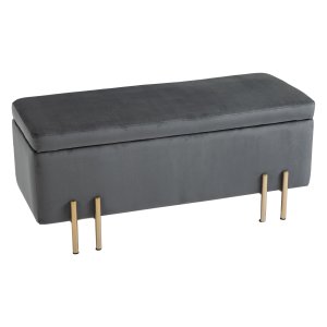 Opbergbank - ComfortLiving - Stijlvol - Ruimtebesparend - Donkergrijs