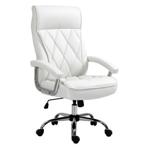 Kantoorstoel – ErgoComfort - Schommelfunctie – Hoogteverstelling - Wit