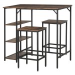Barset - Elegant Living - 3-delig tafelset - rustieke bruinzwart